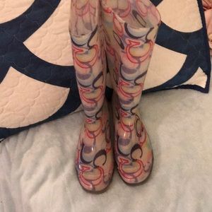 Coach rain boots